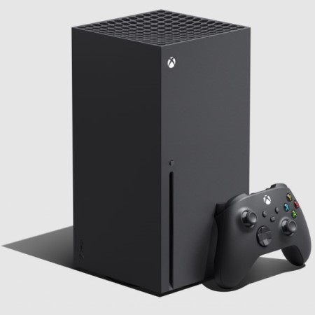 The Xbox One X console.