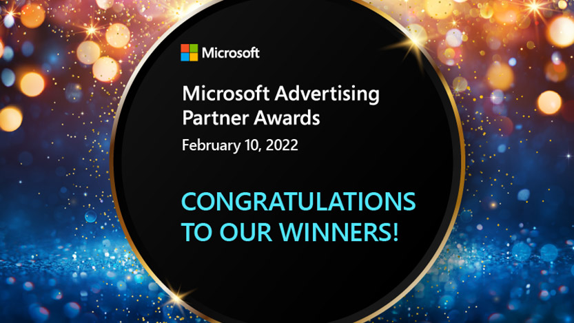 Microsoft Advertising Partner Awards, congratulations to our winners logo.
