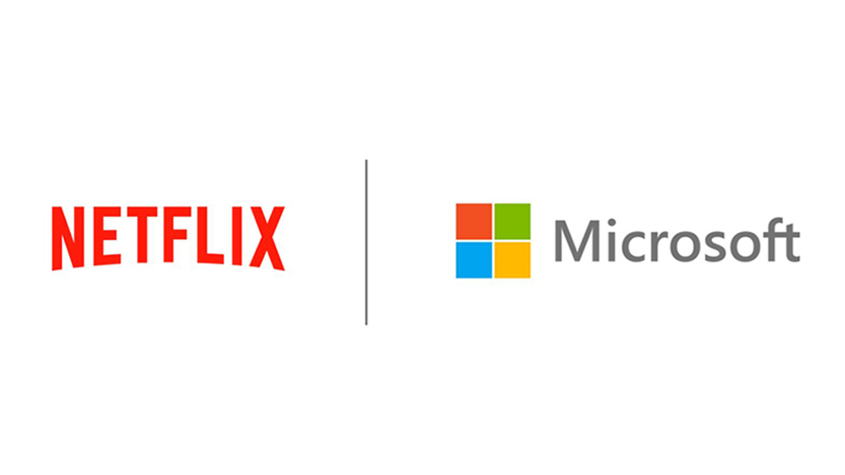 Netflix and Microsoft logos.