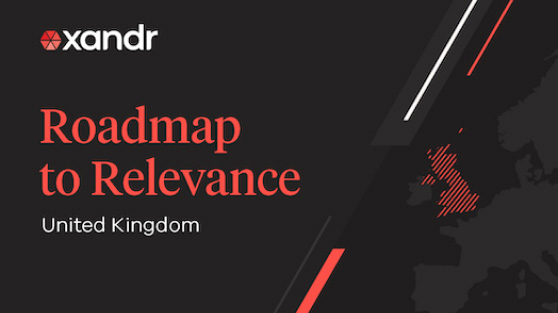 The words Roadmap to Relevance, United Kingdom over a black background.
